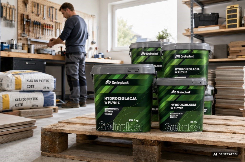 Greinplast IC Hydroizolacja w płynie 7 kg – elastyczna płynna folia pod płytki do łazienki
